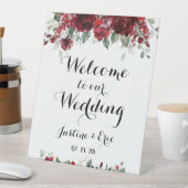 赤い牡丹エピファニー12インチ私たちの結婚の 台座サイン (インサイチュ)