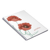 赤い牡丹手帳 ノートブック (右側)