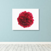 赤い牡丹 キャンバスプリント (インサイチュ (ウッドフロア))