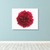 赤い牡丹 キャンバスプリント (インサイチュ (ウッドフロア))