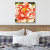 赤い牡丹 キャンバスプリント (インサイチュ (寝室))