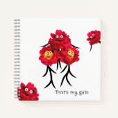 赤い牡丹 ノートブック (正面)