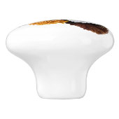 赤い牡丹、フローラ花束 セラミックノブ (側面)