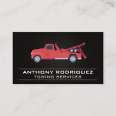 赤い牽引車 名刺 (正面)