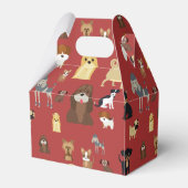 赤い犬パターン フェイバーボックス (裏面サイド)