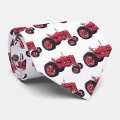 赤い犬牧場-トラクターのタイ ネクタイ (ロール)