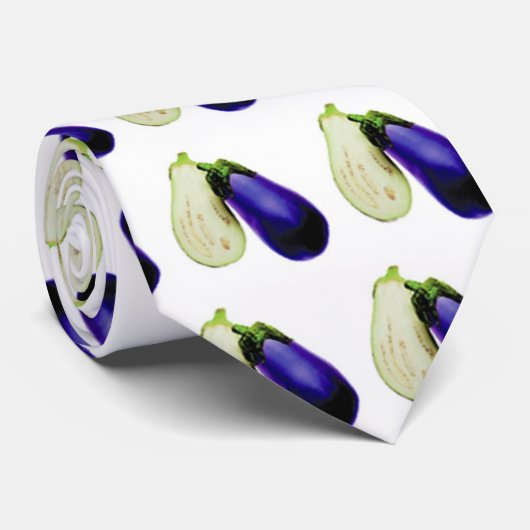 赤い犬牧場-ナスのタイ ネクタイ (ロール)