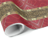 赤い状態美しいストライプ ラッピングペーパー (ロールコーナー)