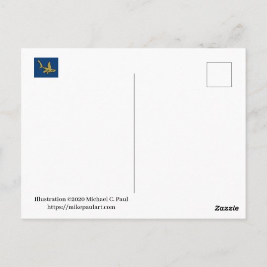 赤い狐 ポストカード (裏面)