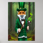 赤い狐 | AIアートポスター ポスター (正面)