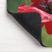 赤い独身のケシ マウスパッド (コーナー)