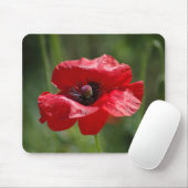 赤い独身のケシ マウスパッド (マウス)