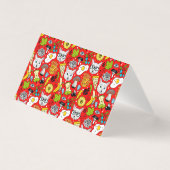 赤い猫と卵 (正面)