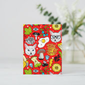 赤い猫と卵 エンクロージャーカード (スタンド正面)