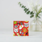 赤い猫と卵 エンクロージャーカード (スタンド正面)