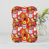 赤い猫と卵 カード (スタンド正面)