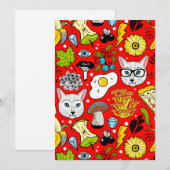 赤い猫と卵 シーズンカード (正面/裏面)