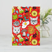 赤い猫と卵 シーズンカード (スタンド正面)