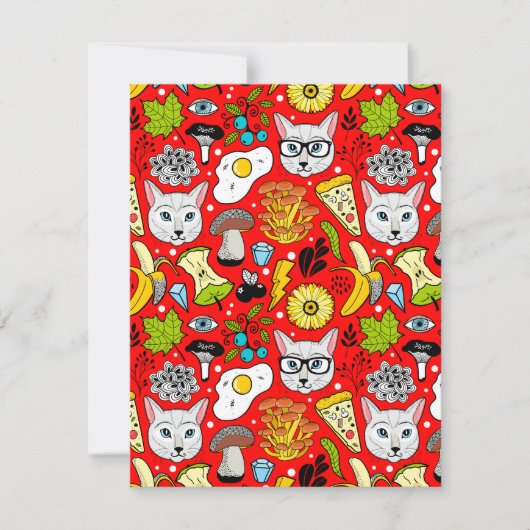 赤い猫と卵 シーズンカード (正面)