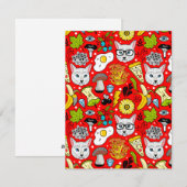 赤い猫と卵 シーズンカード (正面/裏面)