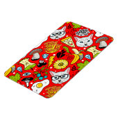 赤い猫と卵 マグネット (左側)