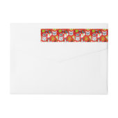 赤い猫と卵 ラップアラウンドラベル (裏面)