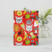 赤い猫と卵 招待状 (スタンド正面)