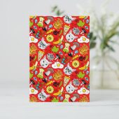 赤い猫と卵 案内状 (スタンド正面)