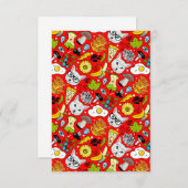 赤い猫と卵 案内状 (正面/裏面)