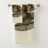 赤い猫背のタカ – オードボンのアメリカの鳥 バスタオルセット (インサイチュ)