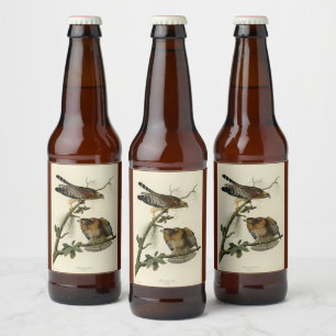 赤い猫背のタカ – オードボンのアメリカの鳥 ビールラベル