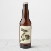 赤い猫背のタカ – オードボンのアメリカの鳥 ビールラベル (正面)