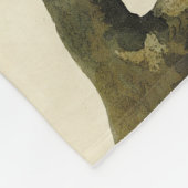 赤い猫背のタカ – オードボンのアメリカの鳥 フリースブランケット (角)