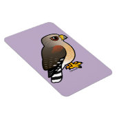 赤い猫背のタカ マグネット (右側)