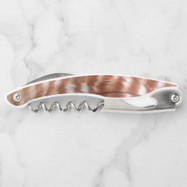 赤い猫背の鷹の羽のコルク ソムリエナイフ