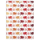 赤い猿パターン クリップボード (裏面)