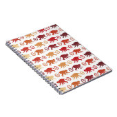 赤い猿パターン ノートブック (右側)