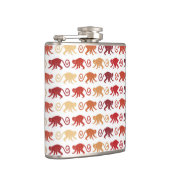 赤い猿パターン フラスク (右)