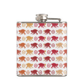 赤い猿パターン フラスク (裏面)