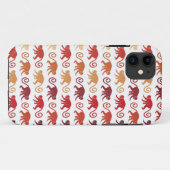 赤い猿パターン Case-Mate iPhoneケース (裏面(横))