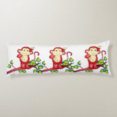 赤い猿動物の抱き枕 ボディピロー (裏面)