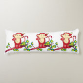 赤い猿動物の抱き枕 ボディピロー (正面)