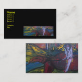 赤い獣のラクダのエルビス 名刺 (正面/裏面)