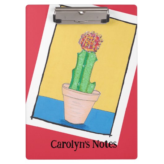 赤い玉がポットに予測できな入パーソナライズされたる クリップボード (正面)