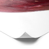 赤い玉ねぎが白い背景に孤立したDFF ポスター (角)