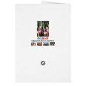 赤い玉ねぎ農家野菜市場ノートカード (裏面)