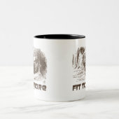 赤い王いびく眠る不思議の国を奪うのに適している ツートーンマグカップ (中央)