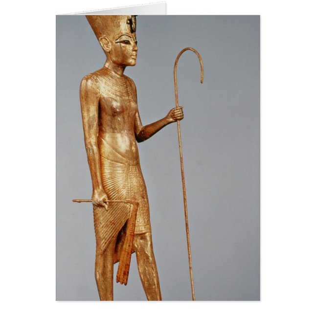 赤い王冠をの身に着けている王の小像 (正面)