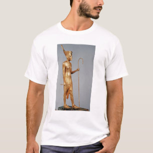 赤い王冠をの身に着けている王の小像 Tシャツ