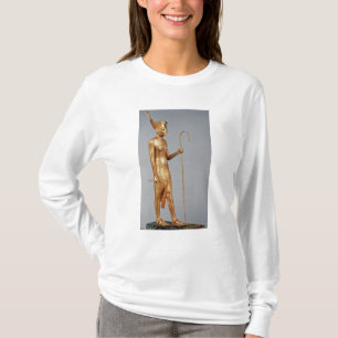 赤い王冠をの身に着けている王の小像 Tシャツ
